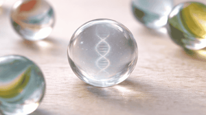 Biologic glass marble