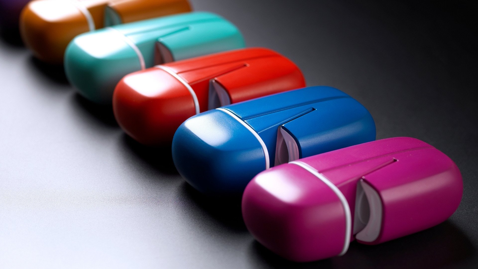 row of quattrii inhalers